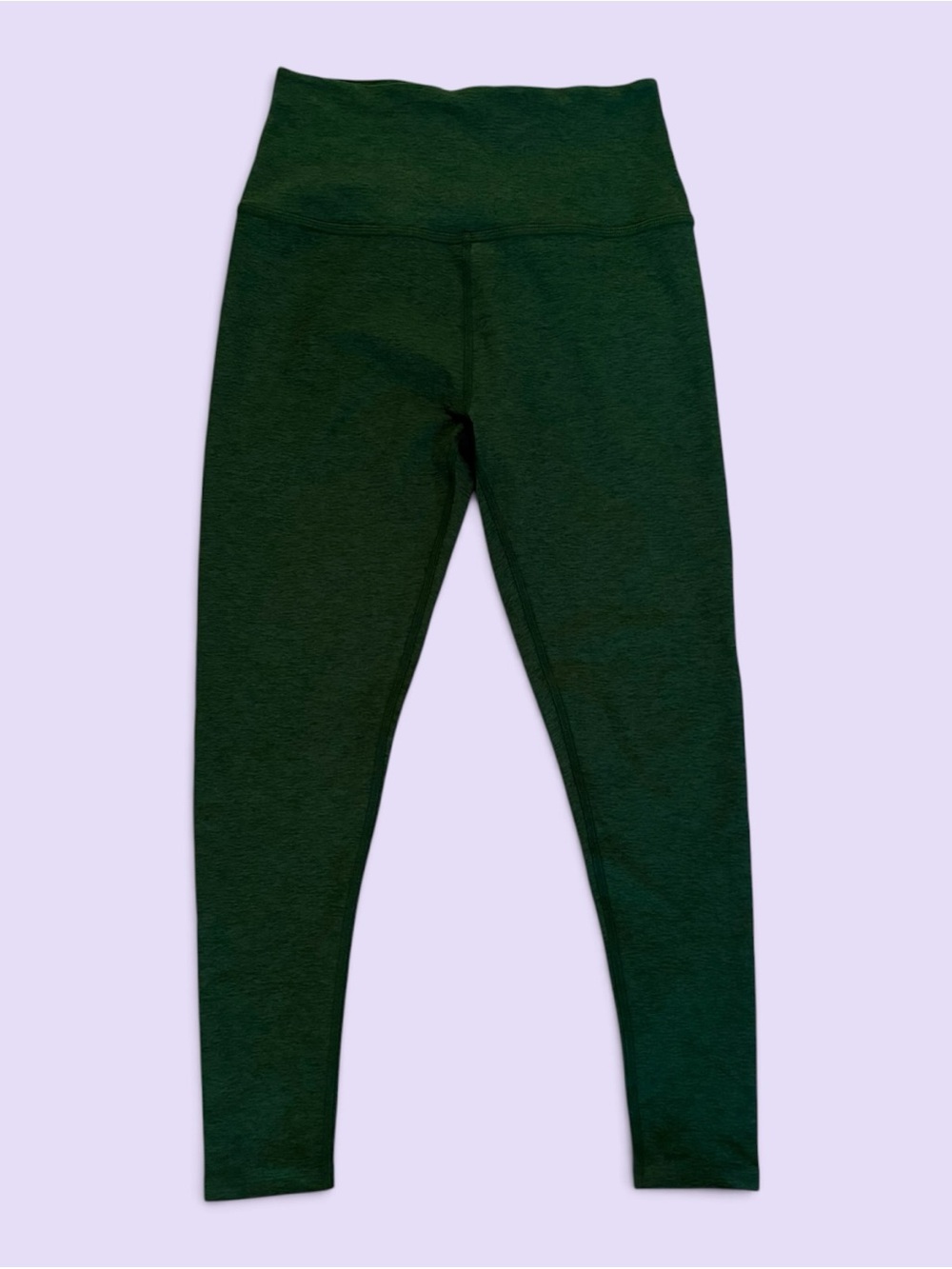Beyond Yoga Spacedye High Waisted Midi Leggings Green Heather L NWOT